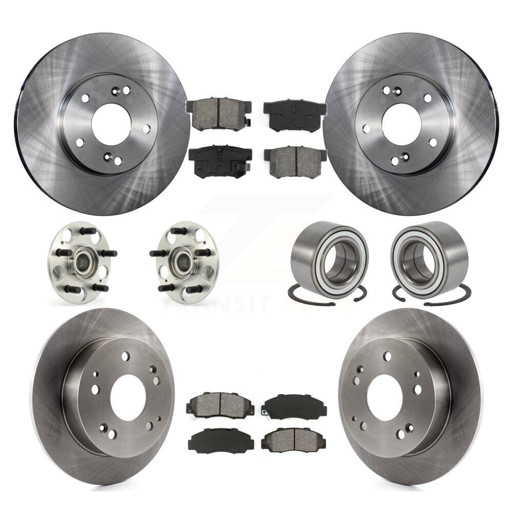 [Avant + Arrière] Kit de Roulement de roue pour 1998-2002 Honda Accord 3.0L avec rear brakes KBB-106543