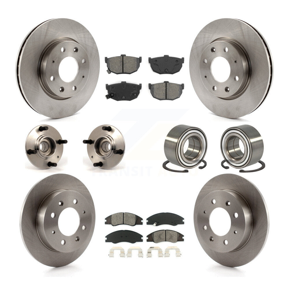 [Avant + Arrière] Kit de Roulement de roue pour 2005-2009 Kia Spectra Spectra5 Non-ABS KBB-106581