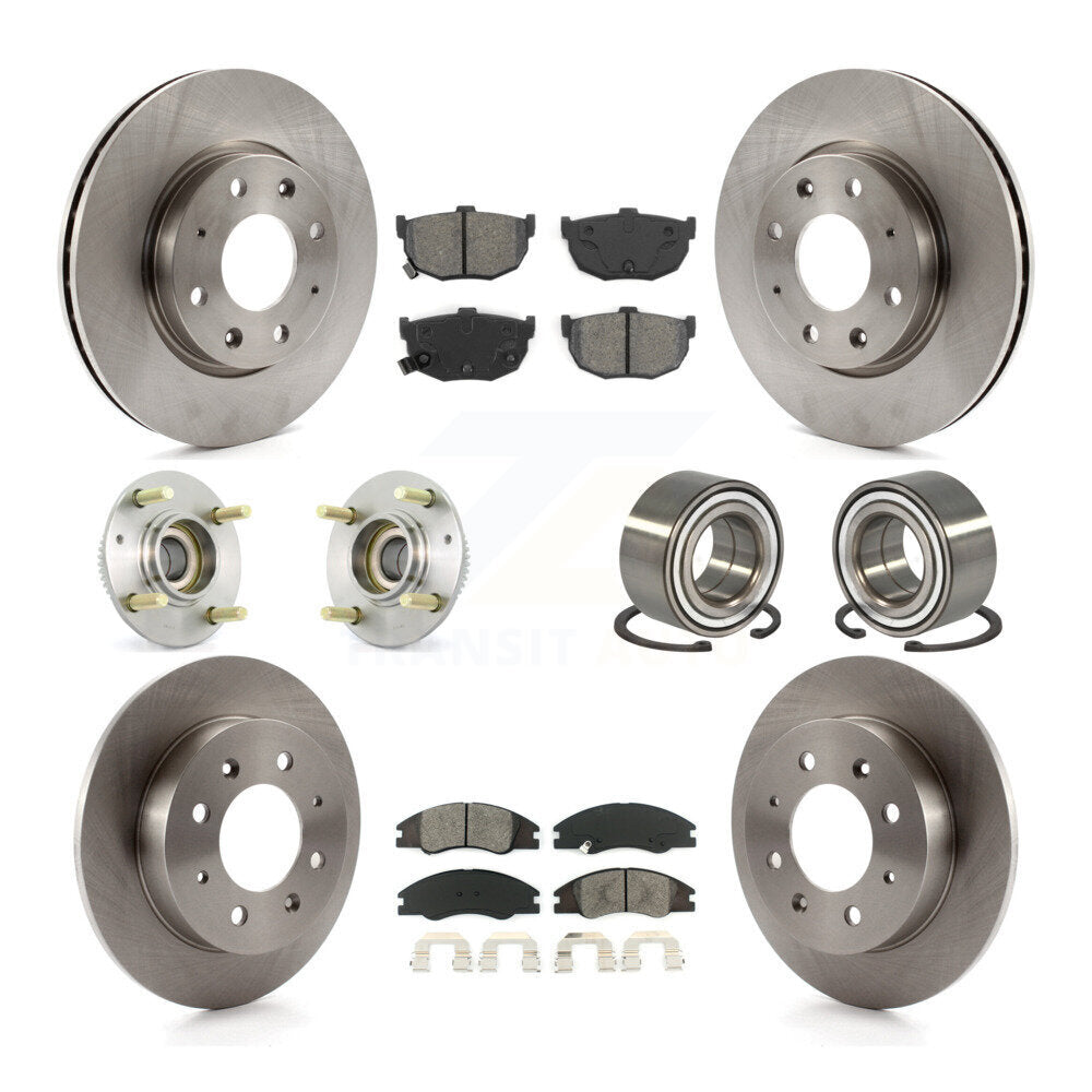 [Avant + Arrière] Kit de Roulement de roue pour 2005-2009 Kia Spectra Spectra5 4-Wheel ABS KBB-106584