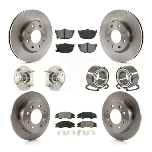 [Avant + Arrière] Kit de Roulement de roue pour 2005-2009 Kia Spectra Spectra5 4-Wheel ABS KBB-106584