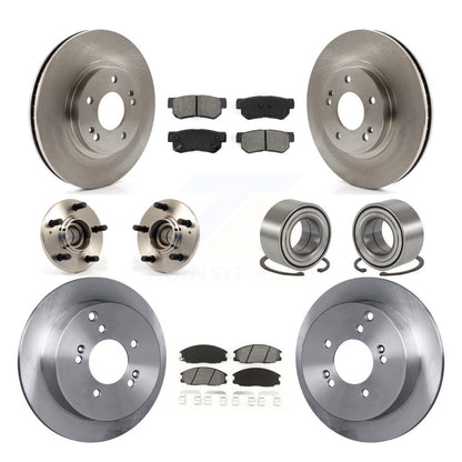 [Avant + Arrière] Kit de Roulement de roue pour 2001-2006 Hyundai Santa Fe FWD avec Non-ABS avec 294mm Diameter Rotor KBB-106586
