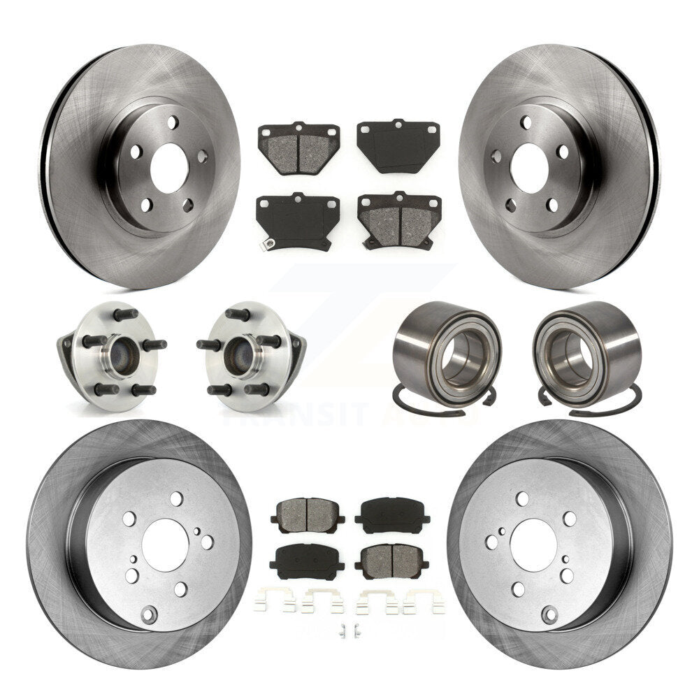 [Avant + Arrière] Kit de Roulement de roue pour Toyota Matrix Pontiac Vibe FWD avec Non-ABS KBB-106594