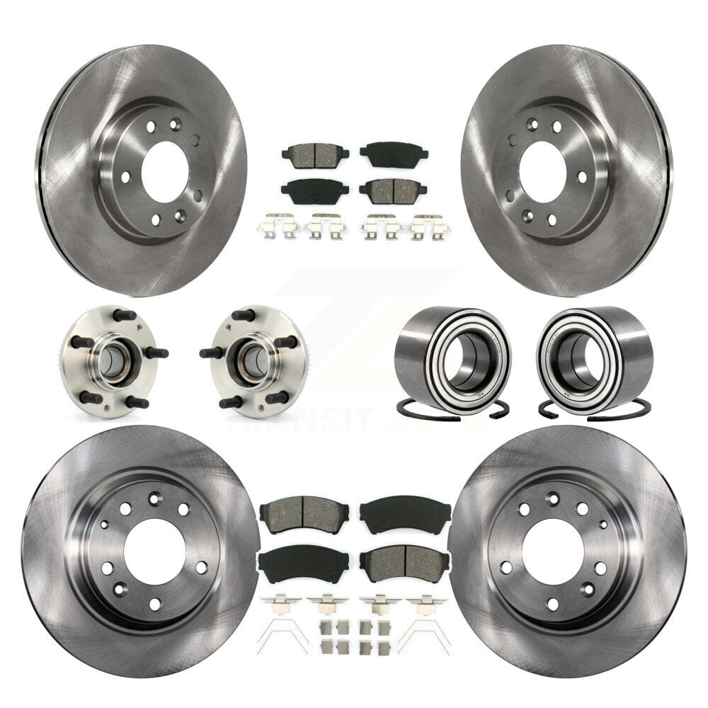 [Avant + Arrière] Kit de Roulement de roue pour Ford Fusion Lincoln MKZ Mercury Milan Mazda 6 Zephyr KBB-106615