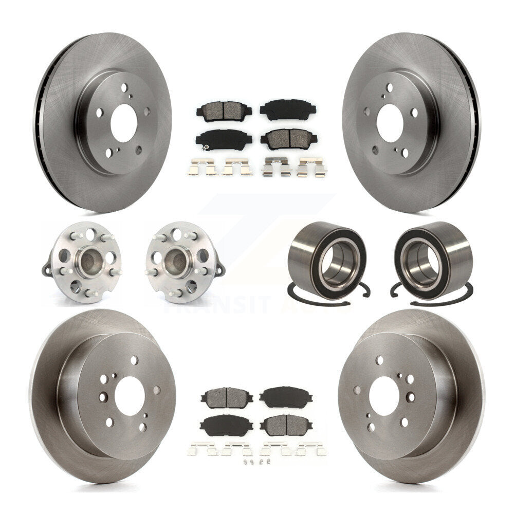 [Avant + Arrière] Kit de Roulement de roue pour 2004-2010 Toyota Sienna FWD KBB-106619