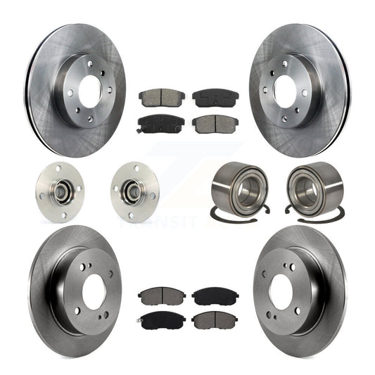 [Avant + Arrière] Kit de Roulement de roue pour 2002 Nissan Sentra 2.5L avec Single Piston Caliper KBB-106631
