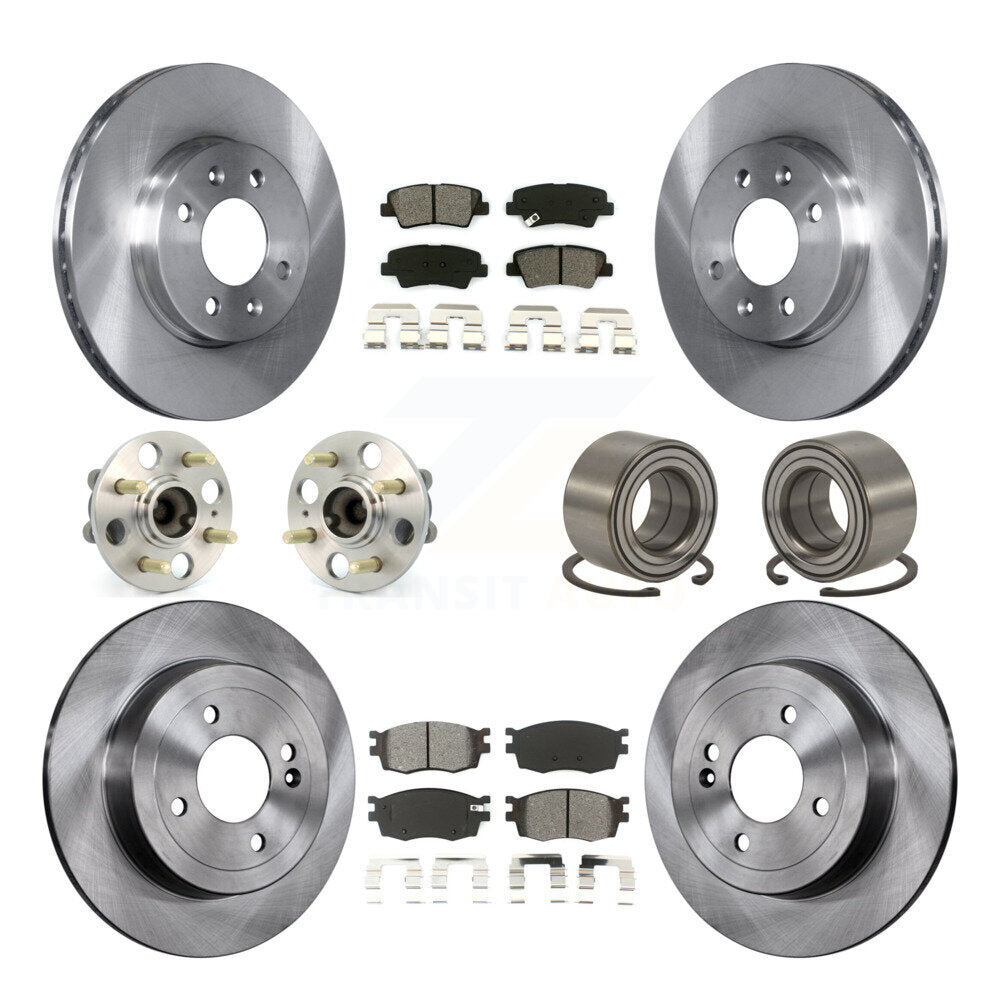[Avant + Arrière] Kit de Roulement de roue pour 2011 Hyundai Accent 4-Wheel ABS KBB-106648