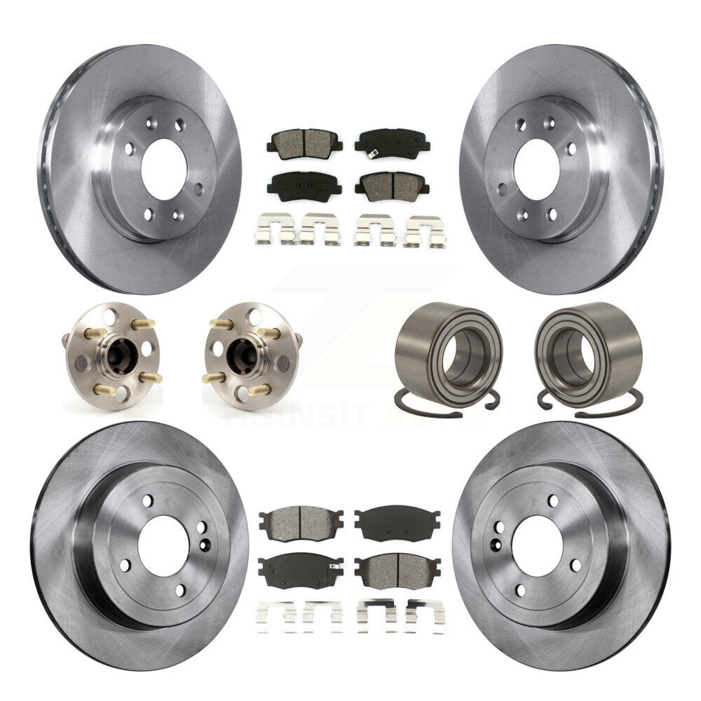 [Avant + Arrière] Kit de Roulement de roue pour 2011 Hyundai Accent Non-ABS KBB-106650