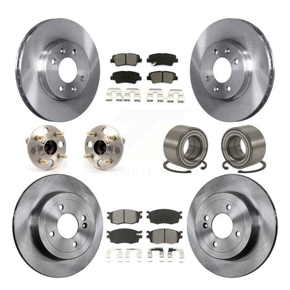 [Avant + Arrière] Kit de Roulement de roue pour 2011 Hyundai Accent Non-ABS KBB-106650