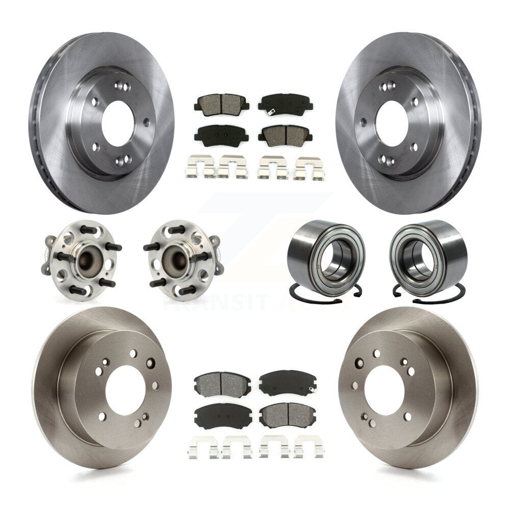 [Avant + Arrière] Kit de Roulement de roue pour 2010 Hyundai Elantra Sedan avec 4-Wheel ABS From 03 23 10 KBB-106669