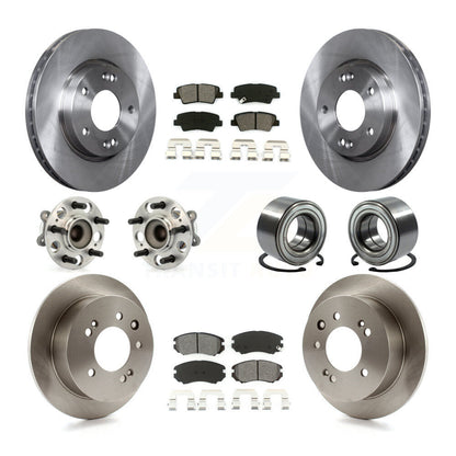 [Avant + Arrière] Kit de Roulement de roue pour 2010 Hyundai Elantra Sedan avec 4-Wheel ABS From 03 23 10 KBB-106669