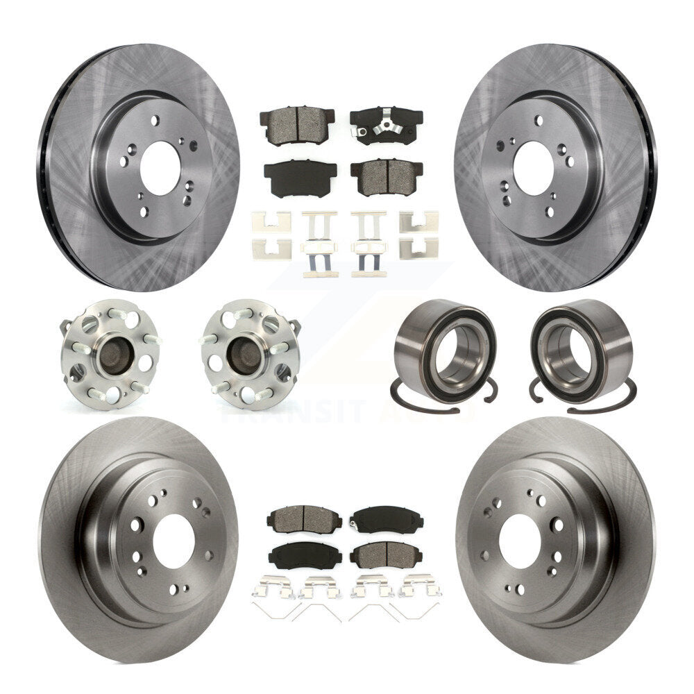 [Avant + Arrière] Kit de Roulement de roue pour 2013-2015 Honda Crosstour FWD KBB-106677