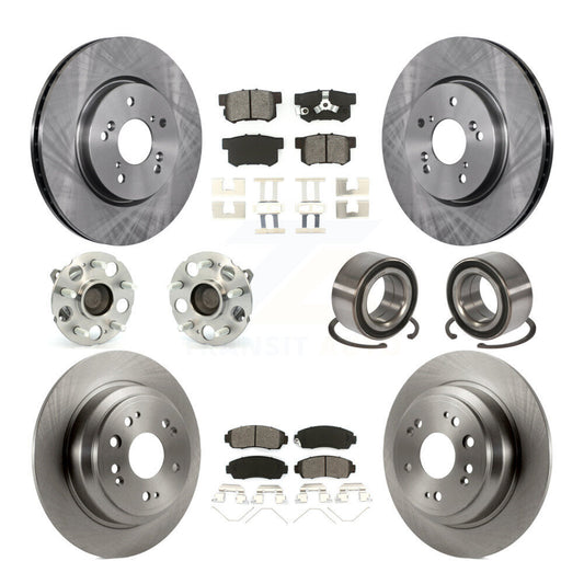 [Avant + Arrière] Kit de Roulement de roue pour 2013-2015 Honda Crosstour FWD KBB-106677