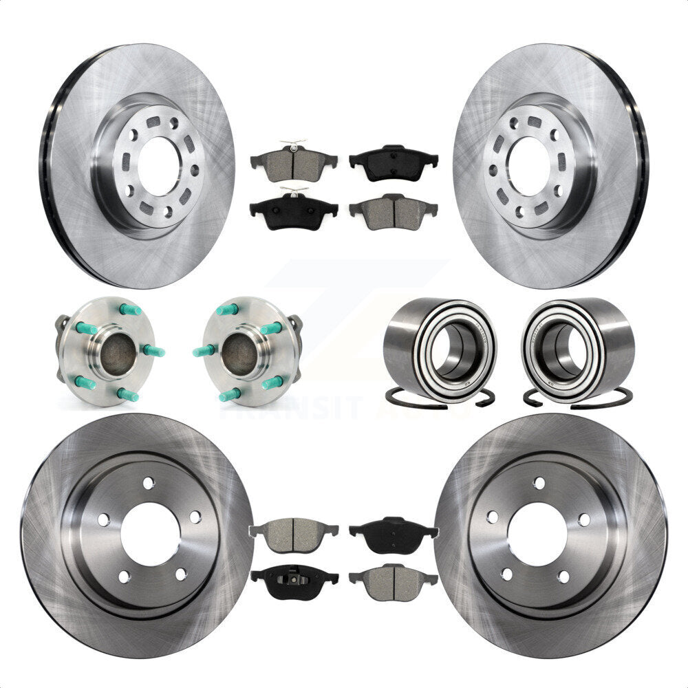 [Avant + Arrière] Kit de Roulement de roue pour 2005 Mazda 3 2.3L avec Non-ABS From 01 05 KBB-106687 par Transit Auto
