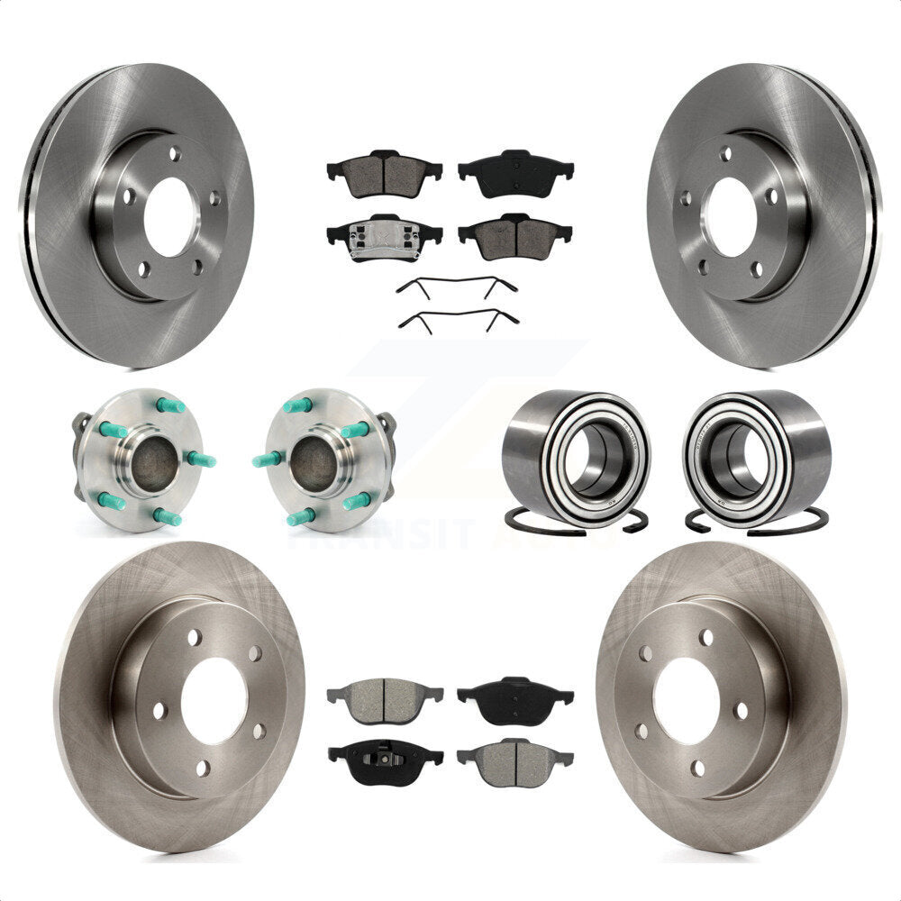 [Avant + Arrière] Kit de Roulement de roue pour 2005 Mazda 3 2.0L avec Non-ABS From 01 05 KBB-106689 par Transit Auto