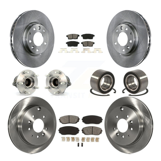 [Avant + Arrière] Kit de Roulement de roue pour 2007-2012 Mazda CX-7 FWD KBB-106690