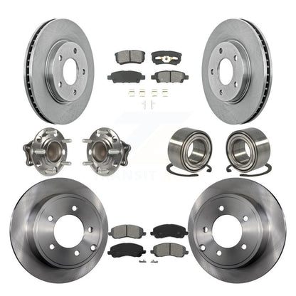 [Avant + Arrière] Kit de Roulement de roue pour 2008-2009 Mitsubishi Lancer DE avec FWD Non-ABS KBB-106701