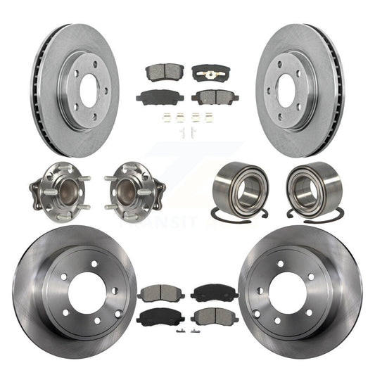 [Avant + Arrière] Kit de Roulement de roue pour 2008-2009 Mitsubishi Lancer DE avec FWD Non-ABS KBB-106701