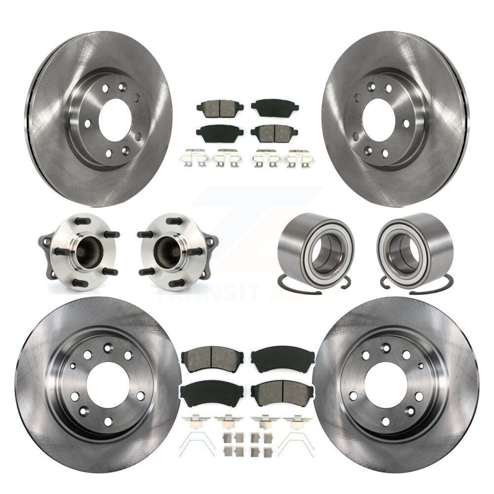 [Avant + Arrière] Kit de Roulement de roue pour 2009-2013 Mazda 6 3.7L KBB-106725