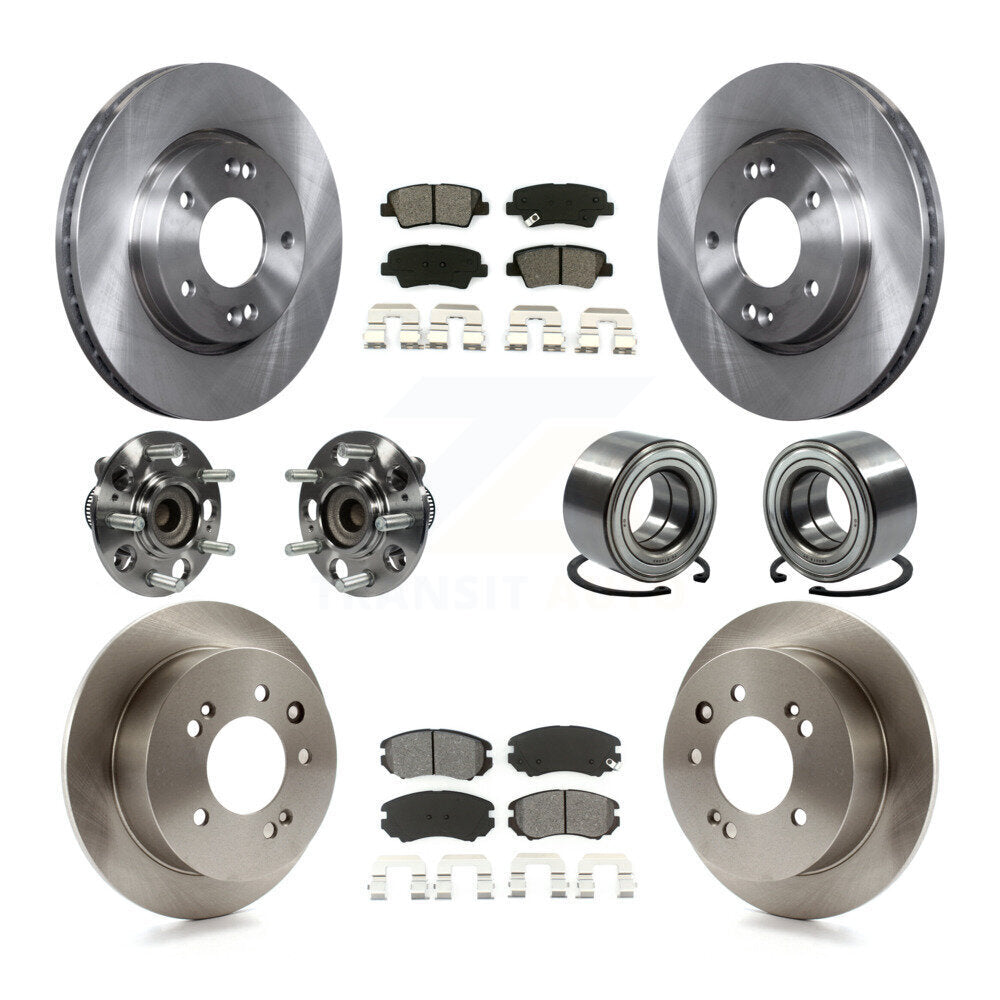 [Avant + Arrière] Kit de Roulement de roue pour 2010 Hyundai Elantra Sedan avec Non-ABS From 03 23 10 KBB-106727