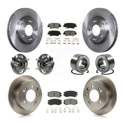 [Avant + Arrière] Kit de Roulement de roue pour 2010 Hyundai Elantra Sedan avec Non-ABS From 03 23 10 KBB-106727