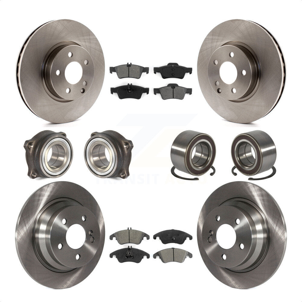 [Avant + Arrière] Kit de Roulement de roue pour 2014-2016 Mercedes-Benz E250 AWD avec 322mm Diameter Rotor KBB-106737 par Transit Auto