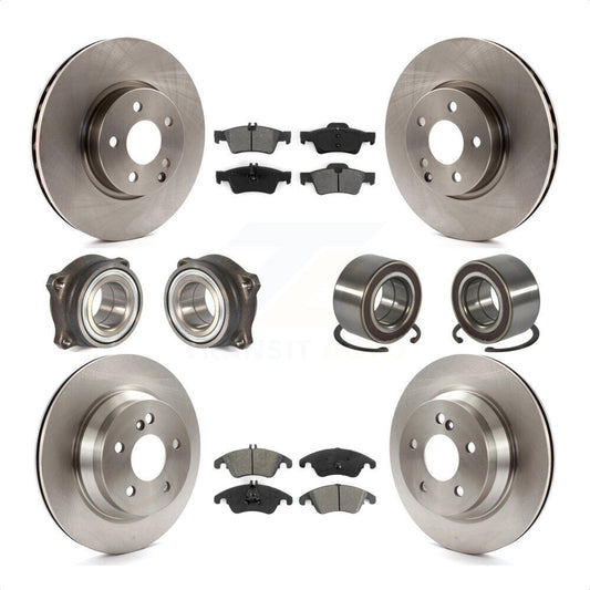 [Avant + Arrière] Kit de Roulement de roue pour Mercedes-Benz E350 E400 avec 322mm Diameter Rotor KBB-106738 par Transit Auto