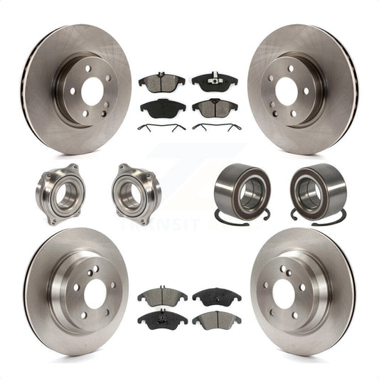 [Avant + Arrière] Kit de Roulement de roue pour 2014 Mercedes-Benz E350 Convertible Coupe avec 322mm Diameter Rotor KBB-106741 par Transit Auto