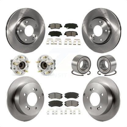 [Avant + Arrière] Kit de Roulement de roue pour 2010 Hyundai Sonata 2.4L KBB-106755 par Transit Auto