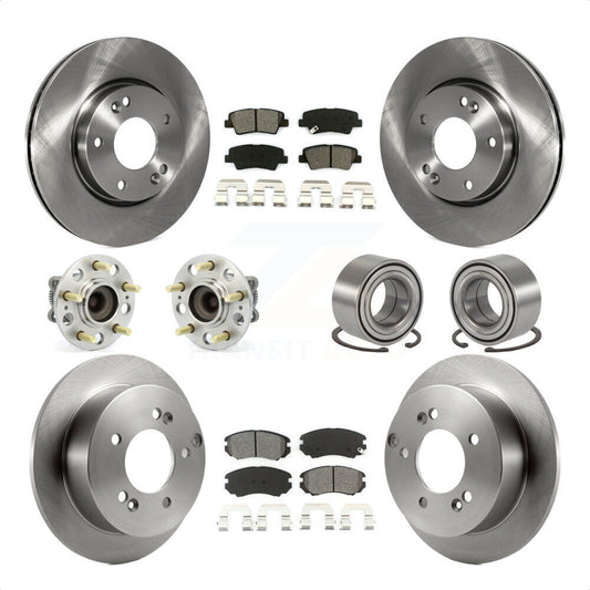 [Avant + Arrière] Kit de Roulement de roue pour 2010 Hyundai Sonata 2.4L KBB-106755 par Transit Auto