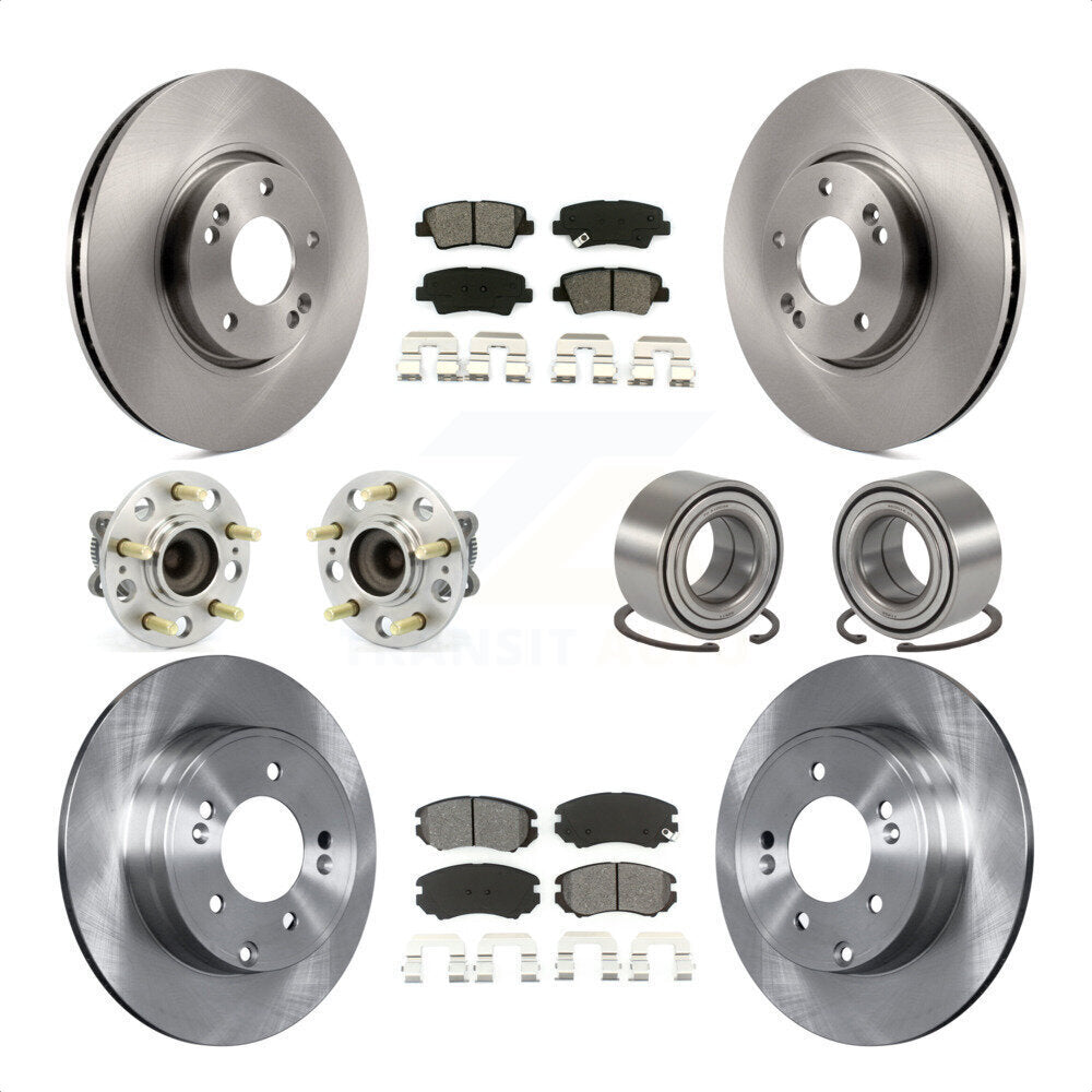 [Avant + Arrière] Kit de Roulement de roue pour 2010 Hyundai Sonata 3.3L KBB-106760 par Transit Auto