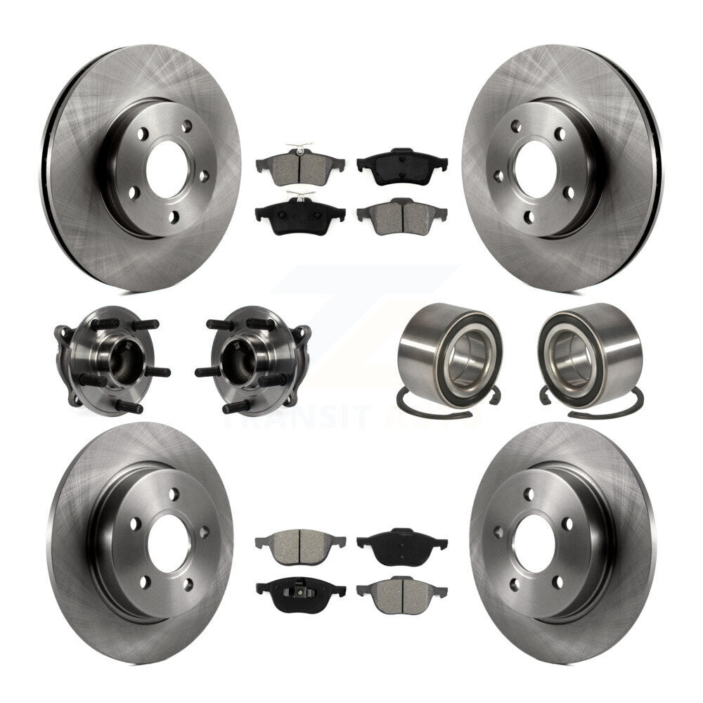 [Avant + Arrière] Kit de Roulement de roue pour Ford Focus sans Active Park Assist KBB-106787