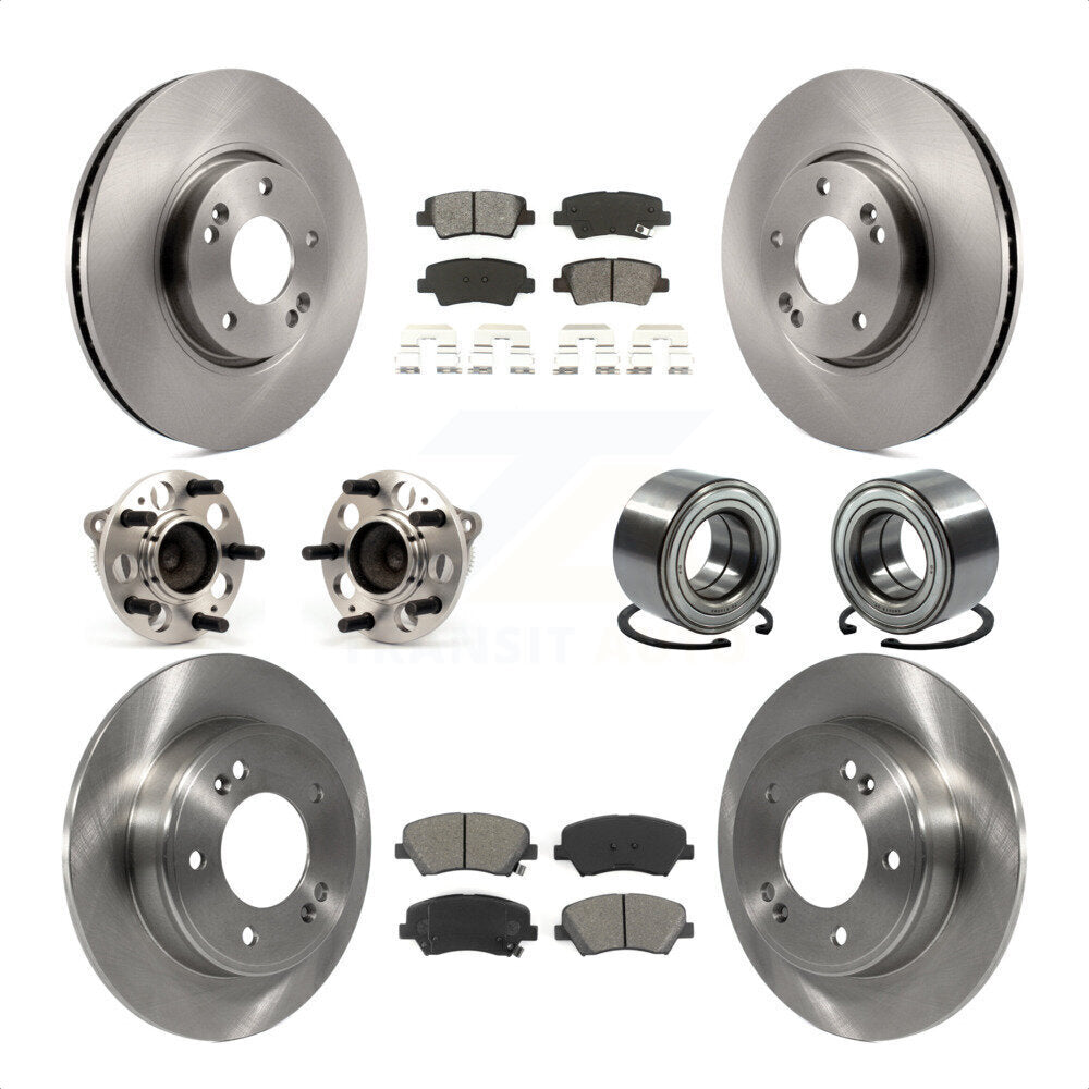 [Avant + Arrière] Kit de Roulement de roue pour 2015 Hyundai Veloster Tech RE FLEX SE KBB-106796 par Transit Auto