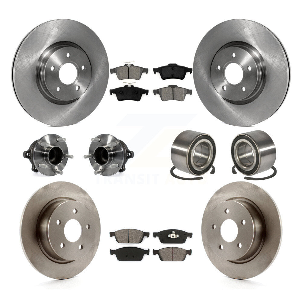 [Avant + Arrière] Kit de Roulement de roue pour 2013-2016 Ford Escape FWD avec 2.0L sans Parking Assist KBB-106800