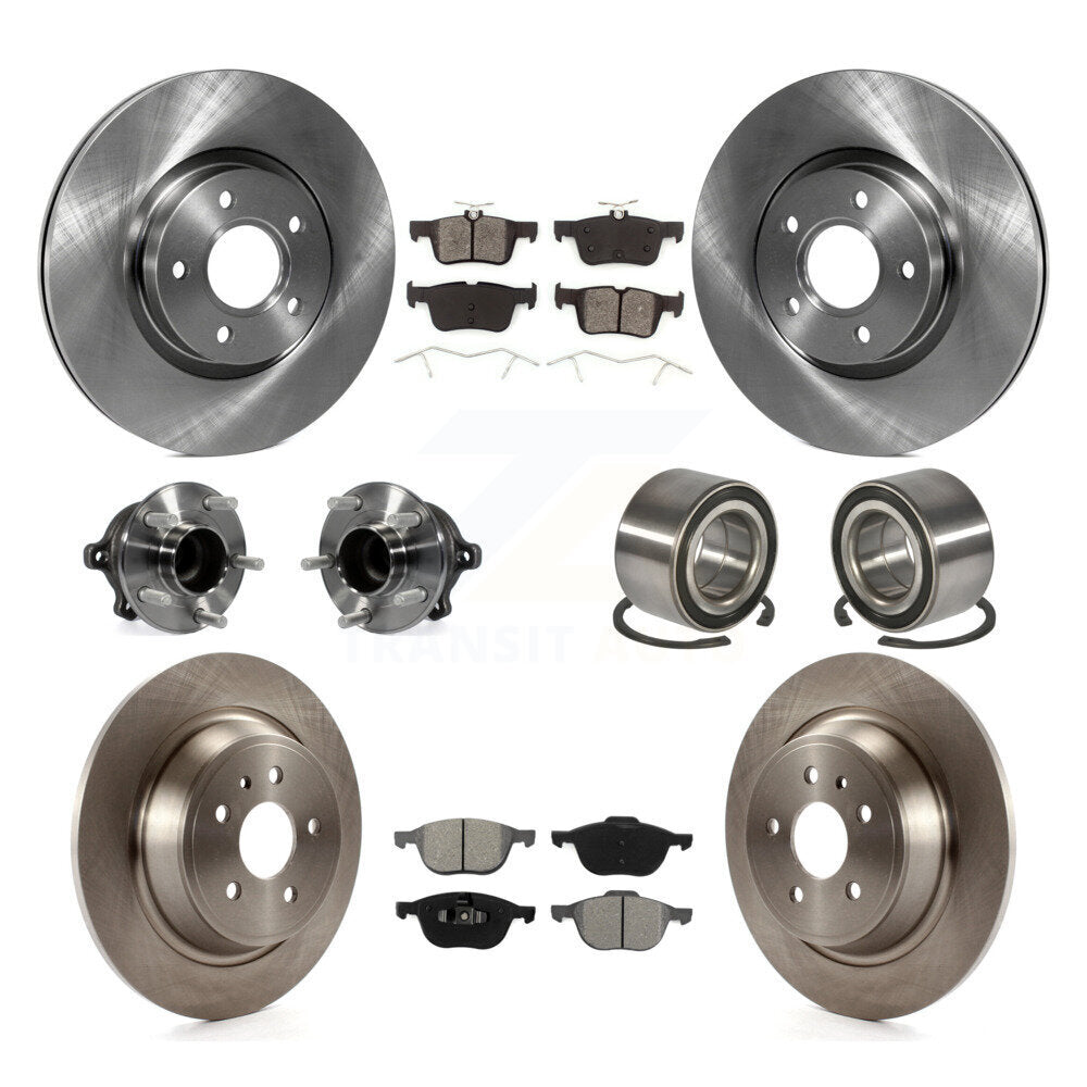 [Avant + Arrière] Kit de Roulement de roue pour 2017-2019 Ford Escape FWD avec 2.5L 1.5L sans Parking Assist KBB-106803