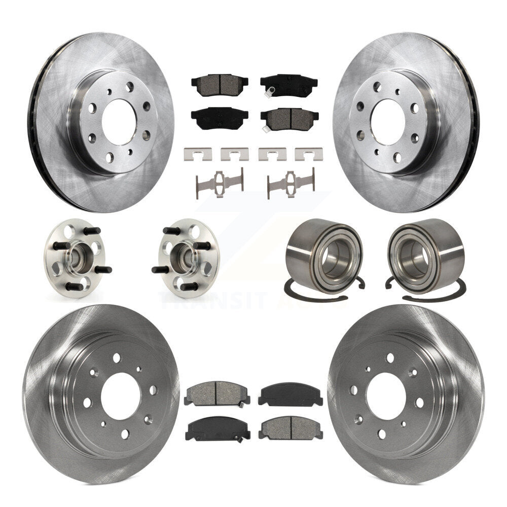 [Avant + Arrière] Kit de Roulement de roue pour 1994 Honda Civic del Sol S avec Drum rear brakes KBB-106834
