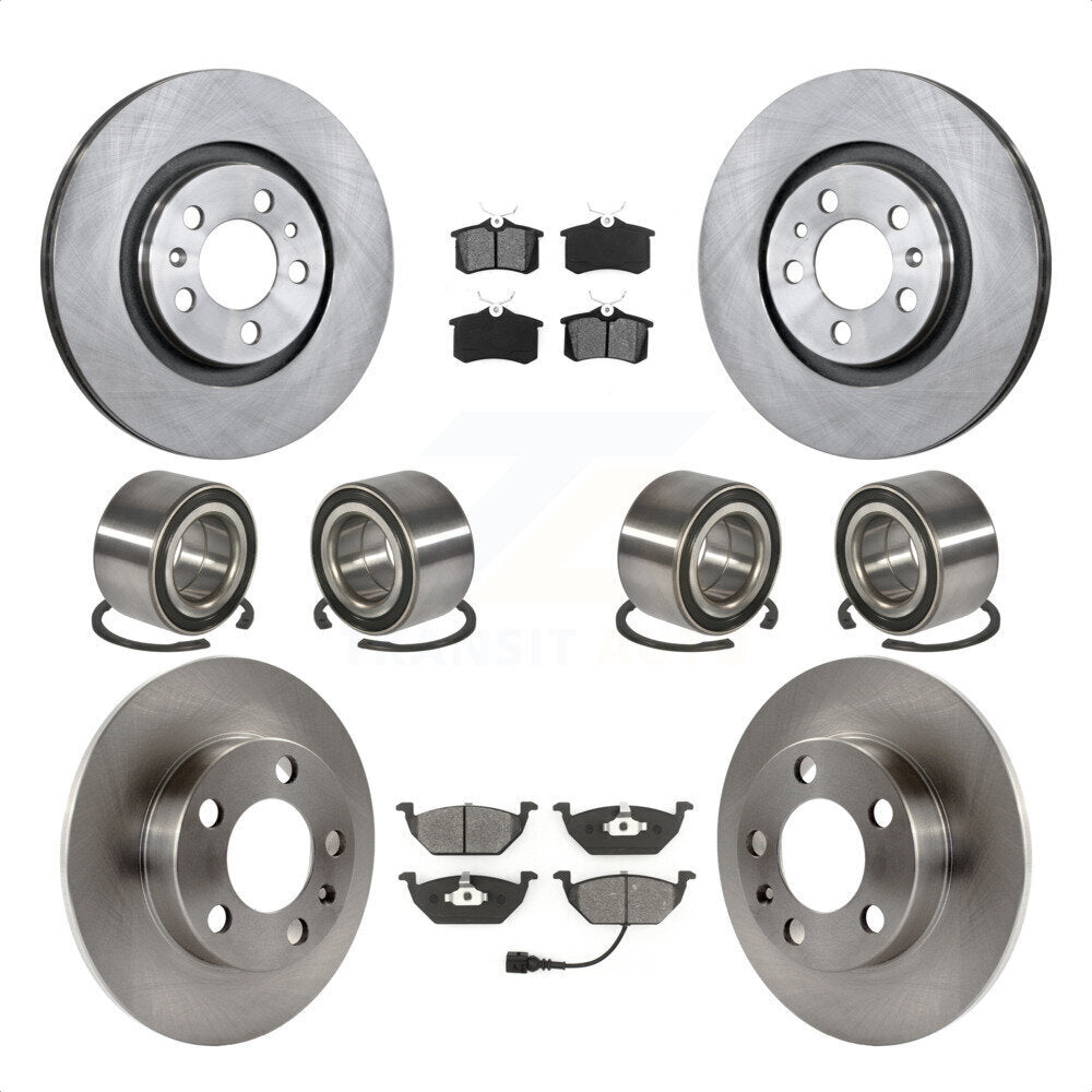 [Avant + Arrière] Kit de Roulement de roue pour 2004 Volkswagen Golf 2.0L 1.9L KBB-106847 par Transit Auto