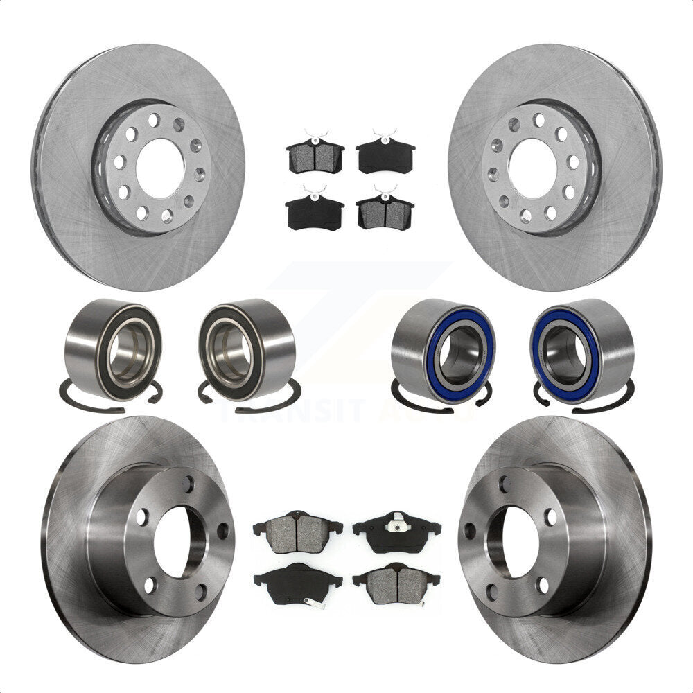 [Avant + Arrière] Kit de Roulement de roue pour 1999 Volkswagen Passat FWD avec 1.8L From Chassis VIN #3BX124708 KBB-106857 par Transit Auto