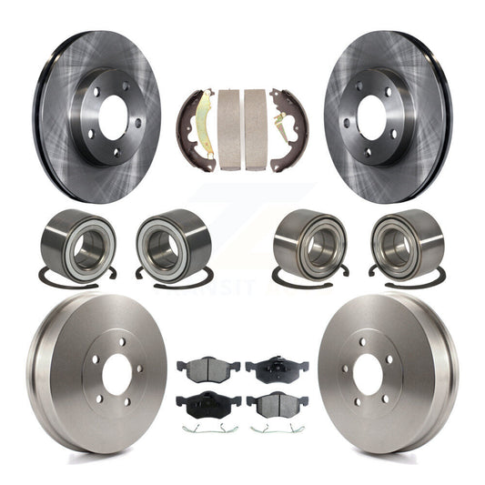 [Avant + Arrière] Kit de Roulement de roue pour 2007 Ford Escape Mercury Mariner From 01/08/07 Drum rear brakes KBB-106904