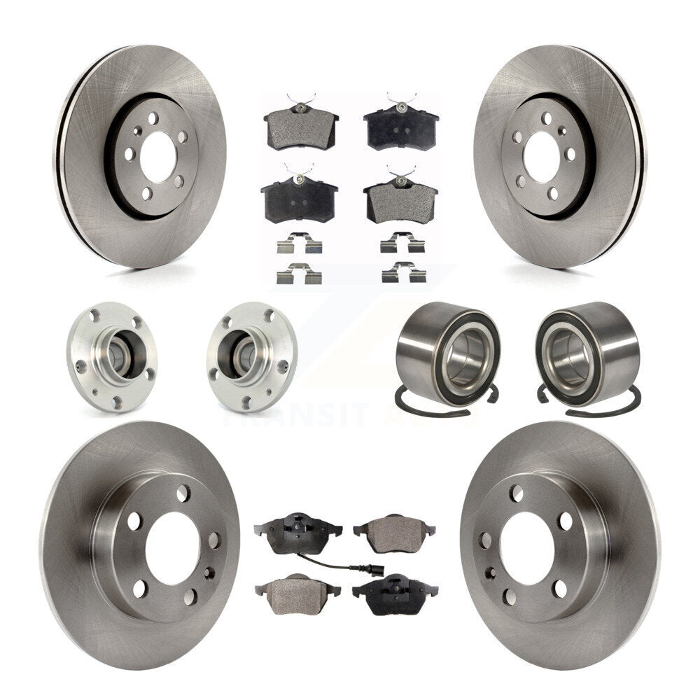 [Avant + Arrière] Kit de Roulement de roue pour 2007-2010 Volkswagen Beetle avec 288mm Diameter Rotor KBB-106912