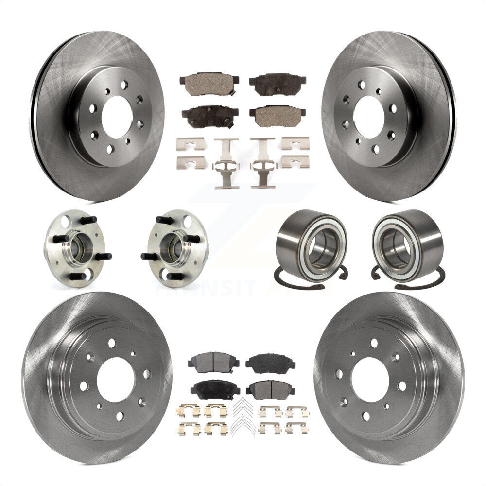 [Avant + Arrière] Kit de Roulement de roue pour 1994 Honda Civic del Sol VTEC avec rear brakes KBB-106921 par Transit Auto
