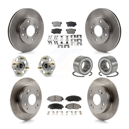 [Avant + Arrière] Kit de Roulement de roue pour 1998-2002 Honda Accord Coupe avec 2.3L Drum rear brakes Non-ABS KBB-106935