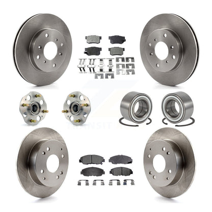 [Avant + Arrière] Kit de Roulement de roue pour 1998-2002 Honda Accord Sedan avec 2.3L Drum rear brakes Non-ABS KBB-106936
