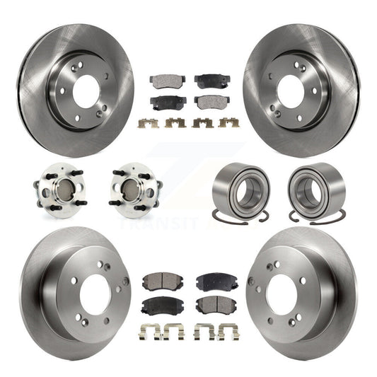 [Avant + Arrière] Kit de Roulement de roue pour 2005 Hyundai Sonata 4-Wheel ABS From 03 01 05 KBB-106969