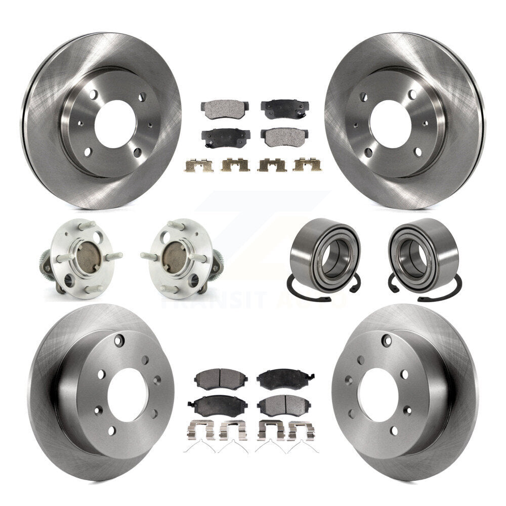 [Avant + Arrière] Kit de Roulement de roue pour Hyundai Sonata Kia Optima Magentis Non-ABS KBB-106980