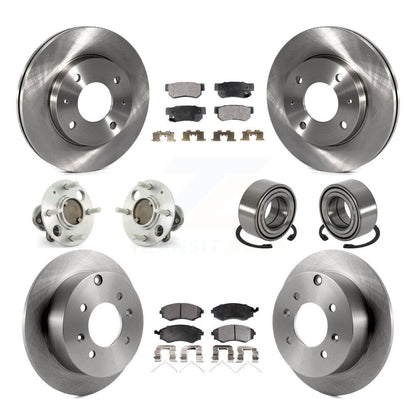 [Avant + Arrière] Kit de Roulement de roue pour Hyundai Sonata Kia Optima Magentis Non-ABS KBB-106980