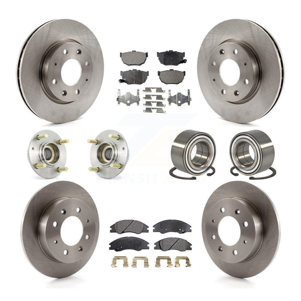 [Avant + Arrière] Kit de Roulement de roue pour 2005-2009 Kia Spectra Spectra5 4-Wheel ABS KBB-106987