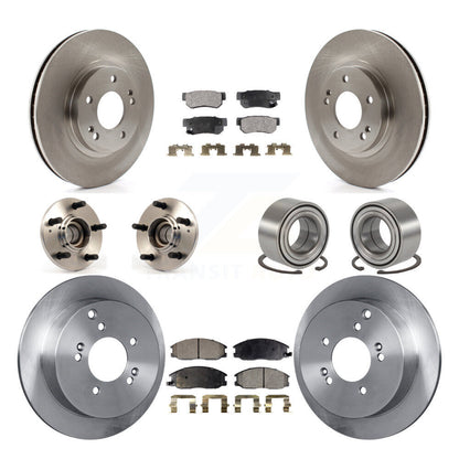 [Avant + Arrière] Kit de Roulement de roue pour 2001-2006 Hyundai Santa Fe FWD avec Non-ABS avec 294mm Diameter Rotor KBB-106989