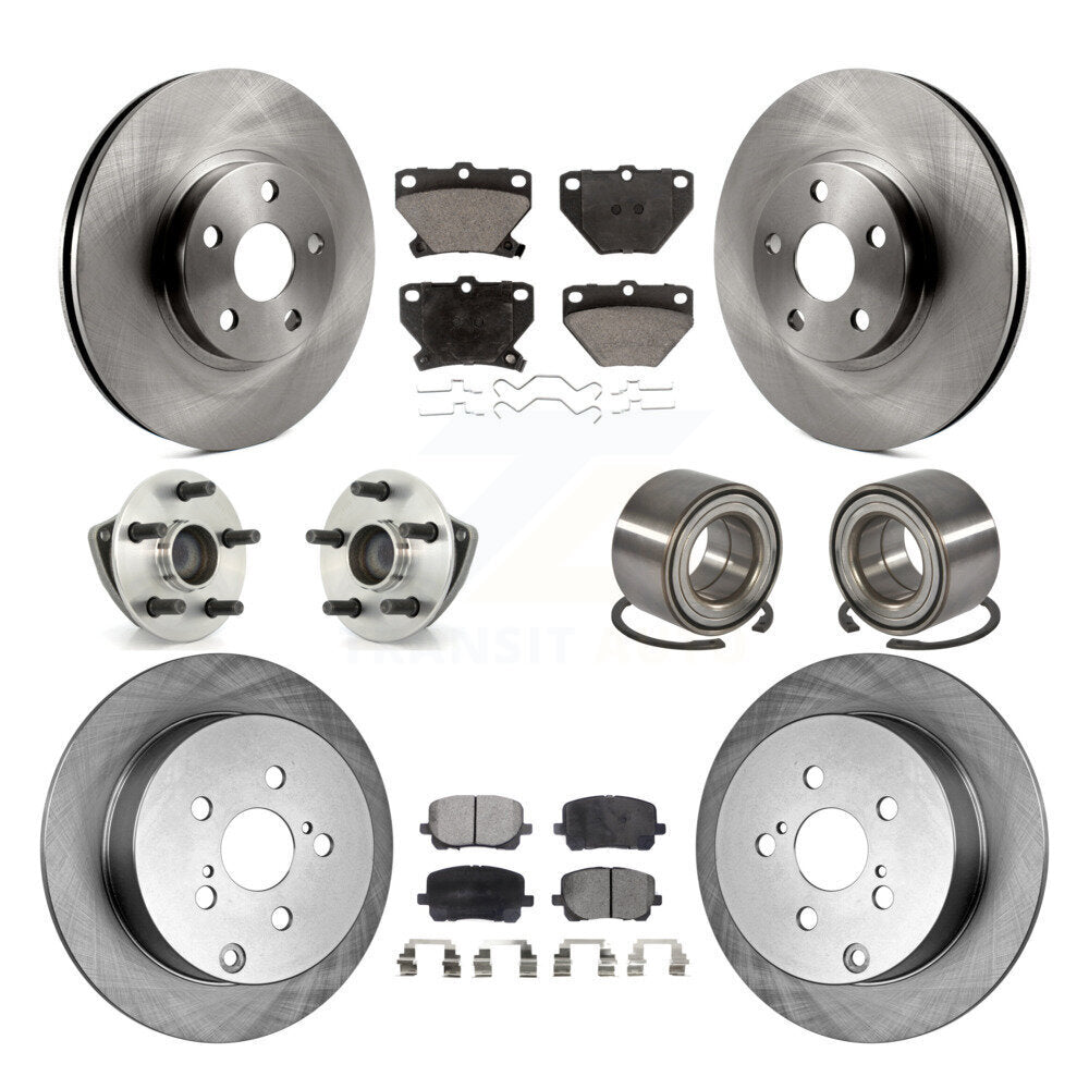 [Avant + Arrière] Kit de Roulement de roue pour Toyota Matrix Pontiac Vibe FWD avec Non-ABS KBB-106997