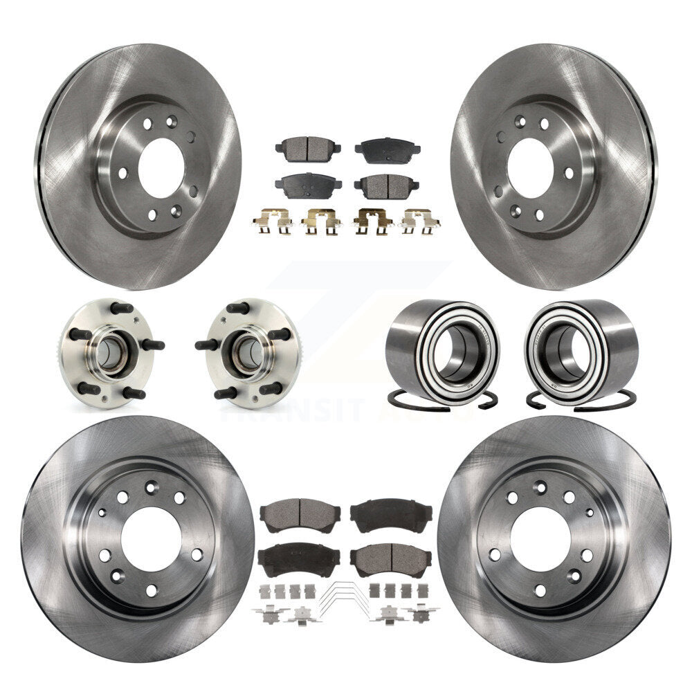 [Avant + Arrière] Kit de Roulement de roue pour Ford Fusion Lincoln MKZ Mercury Milan Mazda 6 Zephyr KBB-107016