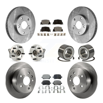 [Avant + Arrière] Kit de Roulement de roue pour 2000-2001 Toyota Camry 3.0L avec 4-Wheel ABS Vehicles Manufactured In Japan KBB-107036